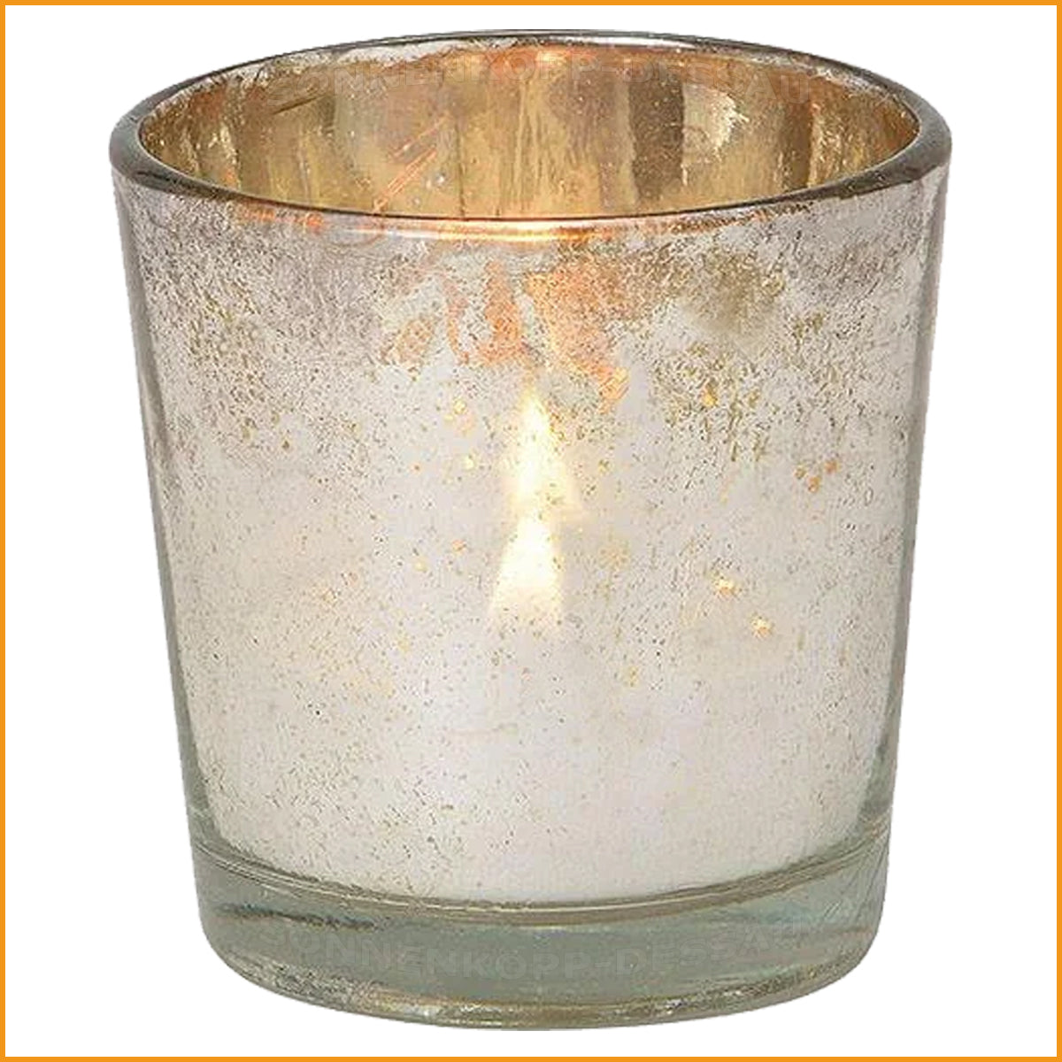 WINDLICHT Glas - - SET – silber sparen) (über 4er 50% - SONNENKOPP-DESSAU TEELICHTHALTER