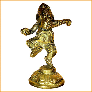 GANESHA - Hinduismus ELEFANTEN GOTT tanzend - Ganesh - Messing - 10cm